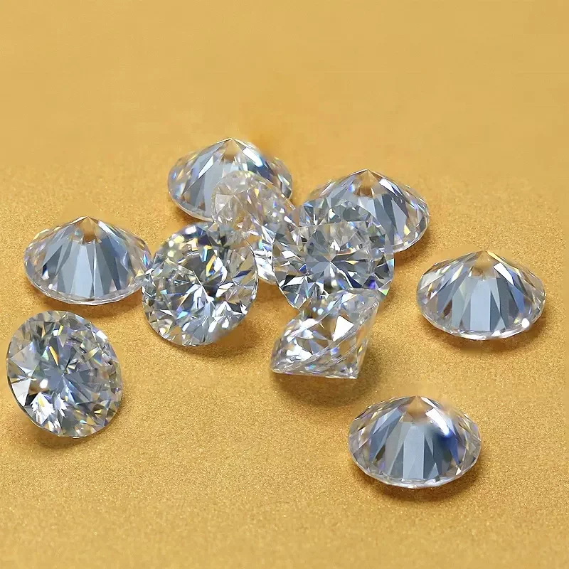 Прямая Заводская цена, круглые одиночные алмазы, натуральные настоящие алмазы, натуральные круглые алмазы