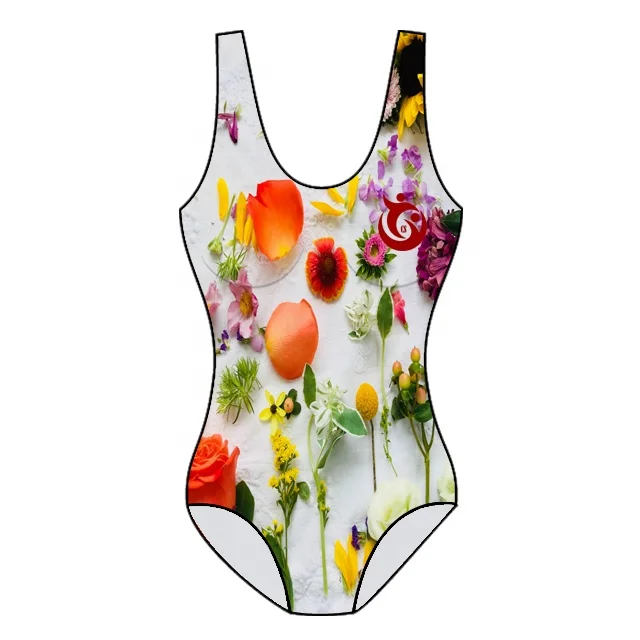new custom sublimation design 2023 polyester spandex Women one piece body suit bikini swim wear beach fitness wear bathing wear