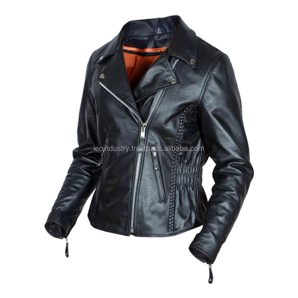 new arrival 2023 fashion plus size short women biker faux leather jackets for ladies