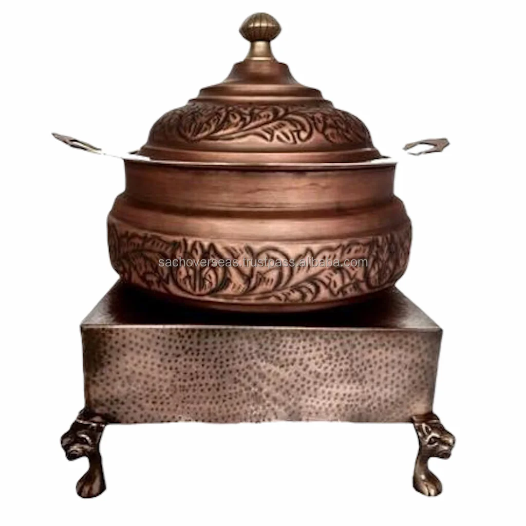 Top Quality Smokey Burnt Copper Finish Chafing Dishes Buffet Food Warmer For Hot Food Serving in Restaurants