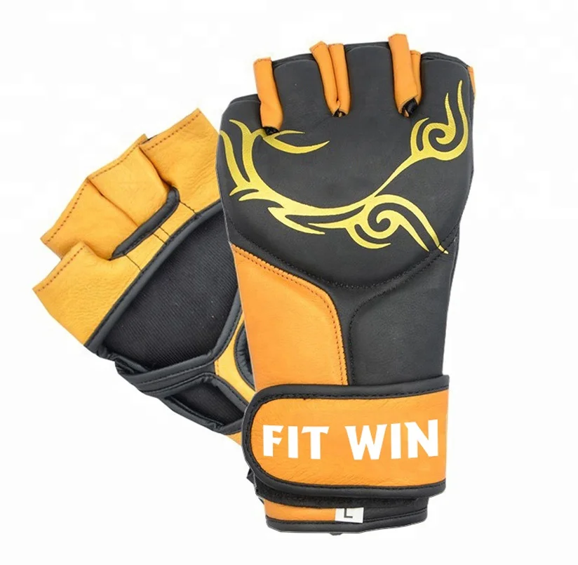 Высококачественные профессиональные пользовательские MMA Перчатки оптом Пользовательский логотип боксерские полуперчатки