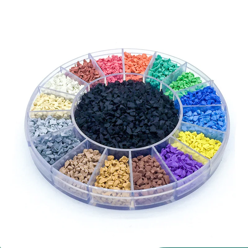 Rubber Running Track Athletic Track   on the Playground Athletic Plastic Rubber Track EPDM Particles