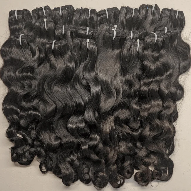 Горячая Распродажа! Индийские поставщики волос новая коллекция натуральных волнистых необработанных человеческих волос!