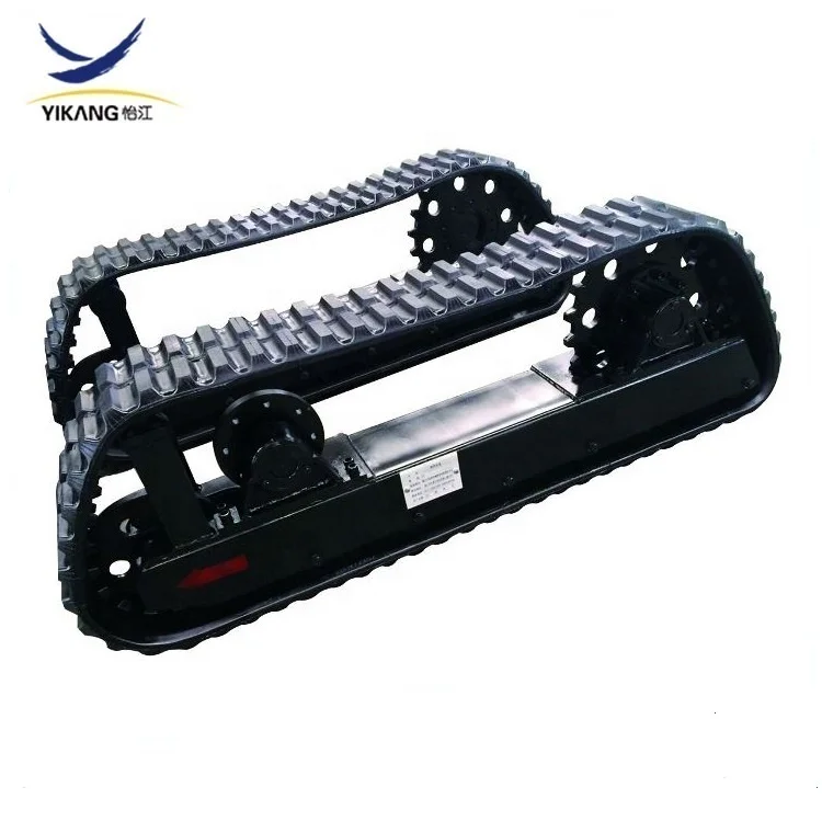 2 ton hot sell steel rubber track chassis hydraulic motor crawler undercarriage for spider lift platform