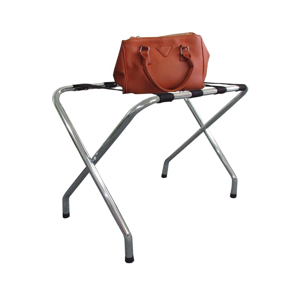 Складная полка для багажа с четырьмя кожаными ремешками