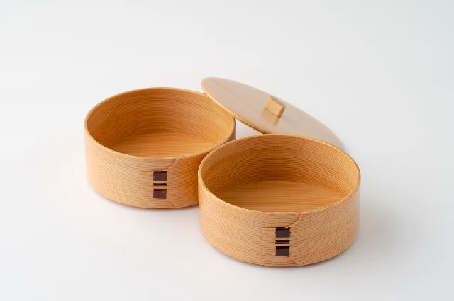 Japanese Afternoon Tea Stand Wooden Double Layer Plate Handmade Traditional Products Made In Japan