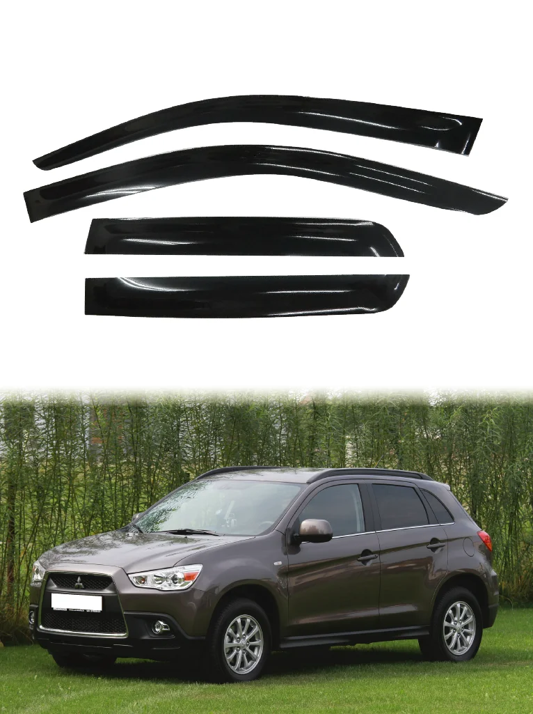 For Mitsubishi ASX Outlander Sport 2010-ON Window Visor Side Rain Guard Deflector