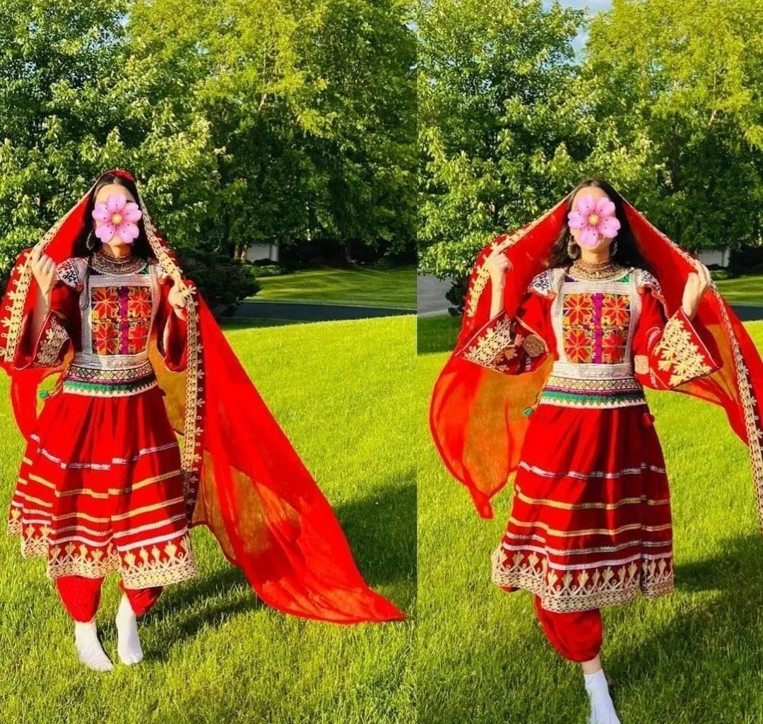 Tribal Ethnic Vintage Kuchi Afghani/Pakistani Dress Awesome Kuchi Party Traditional Multi Color Hot Selling Dress 2020