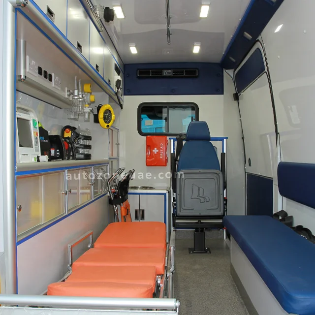 High Quality ICU Ambulance Brand New and Used Fully Equipped with Diesel & Gasoline Fuel Options Manual Transmission