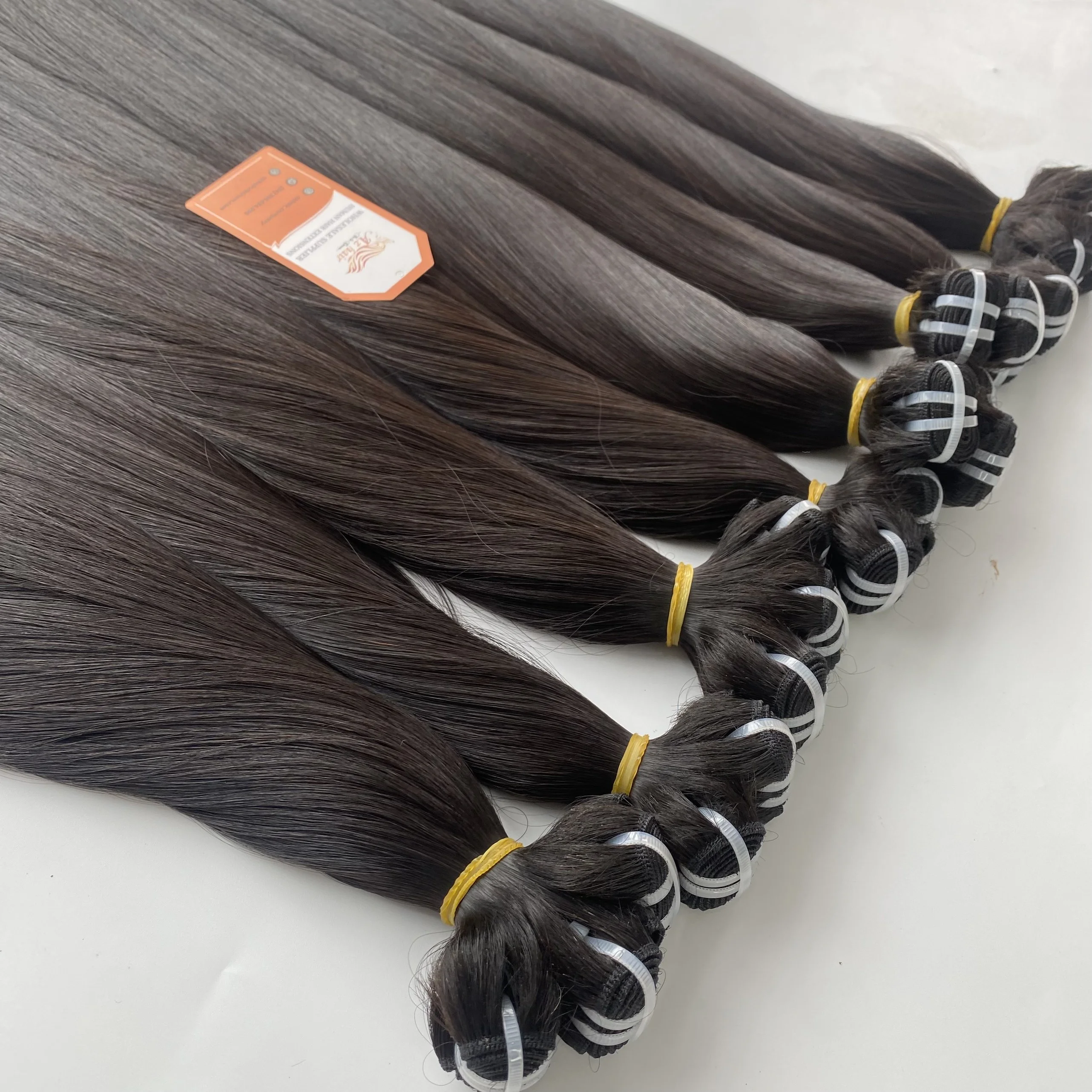Top Raw Vietnamese Hair Extensions Single Donor Bone Straight Bundles SDD Natural Color Ready To Ship For Black Women