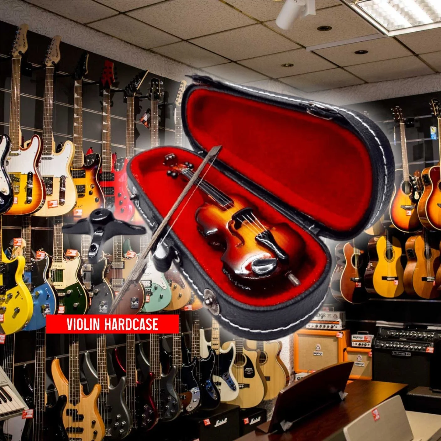 Miniature Hardcase Violin for miniature violin Exclusive 18 cm