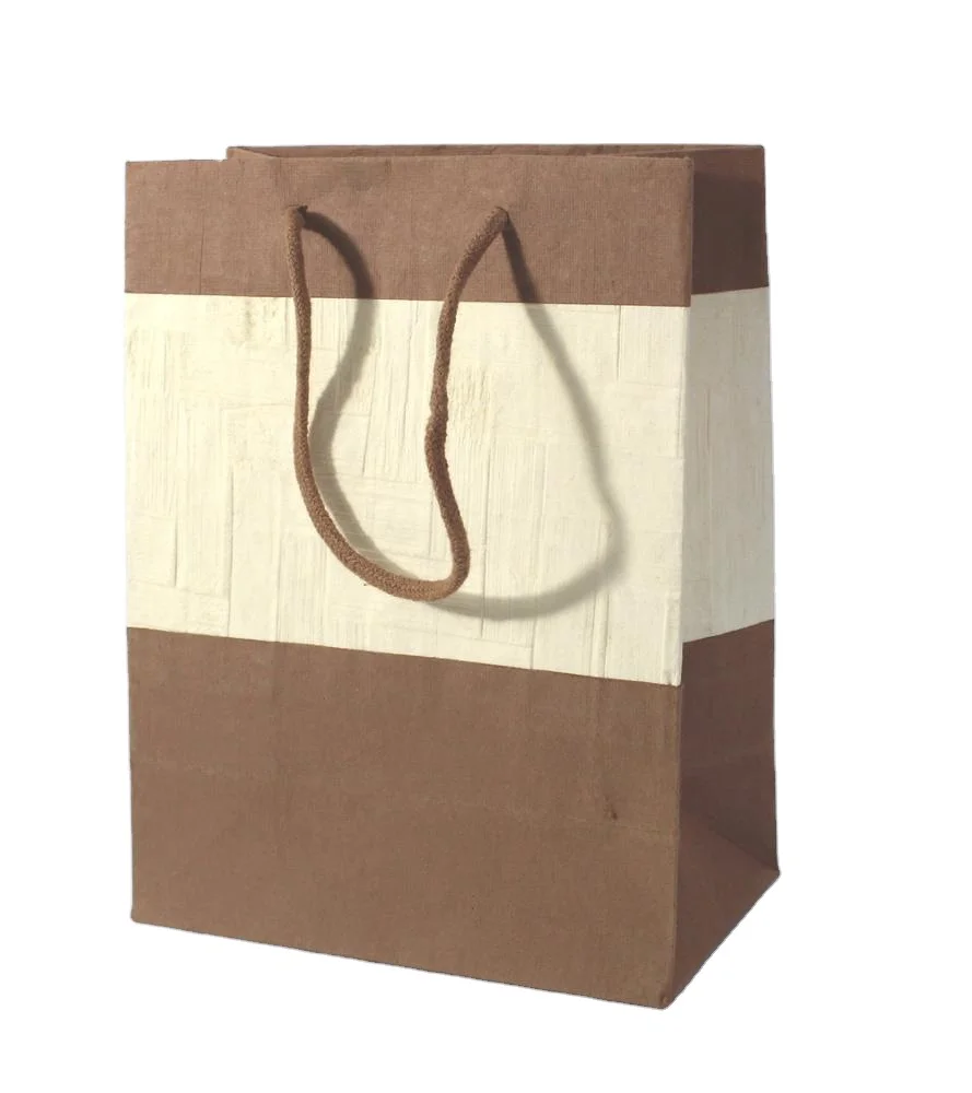 Оптовая продажа ручная работа экологически простая коричневая и розовая сумка для покупок фестивалей