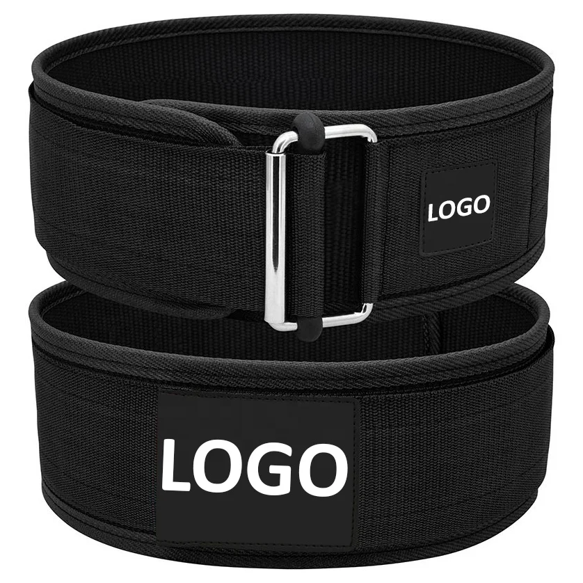 High Quality Leather Waist Support Belt Custom Logo Neoprene Fabric Lumbar Weight Lifting Sports Fitness Squat Belts
