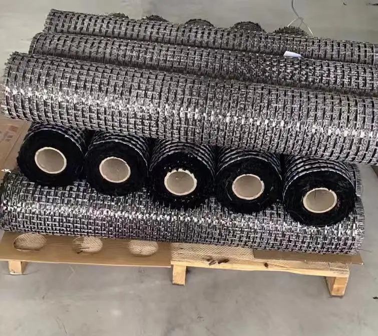Knitting Geogrid Carbon Fiber Mesh For Concrete Reinforcement