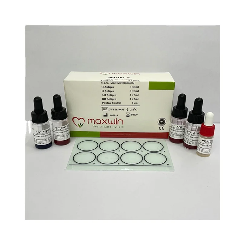 Certified Best Dealer Manufacturing Diagnosis Reagent Widal 4 Antigen Test Kit 4x5 ml with High Accuracy at Market Best Price
