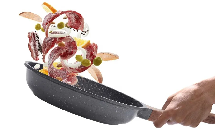 High quality best price kitchenware nonstick aluminium convenient cooking pan cookware frying pan