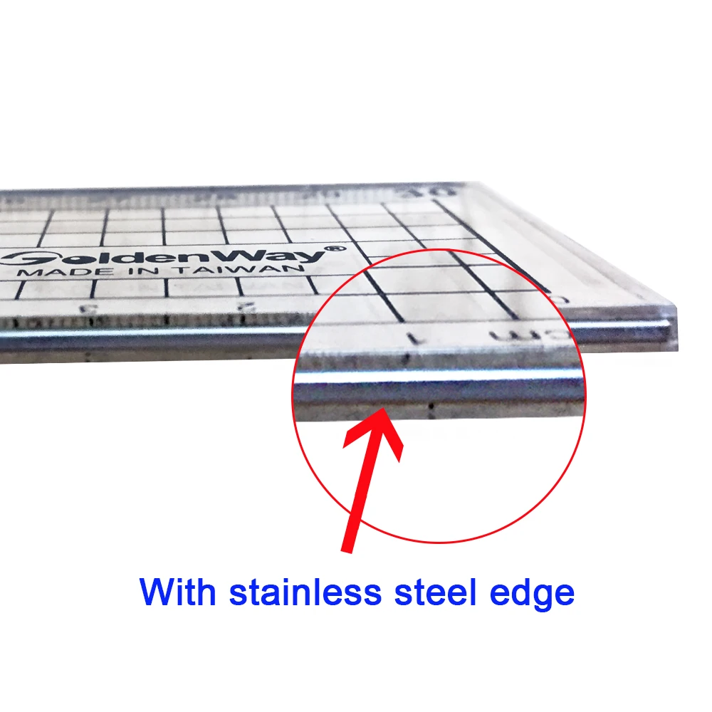 Wholesales Transparent School Ruler 30 cm Cutting Ruler