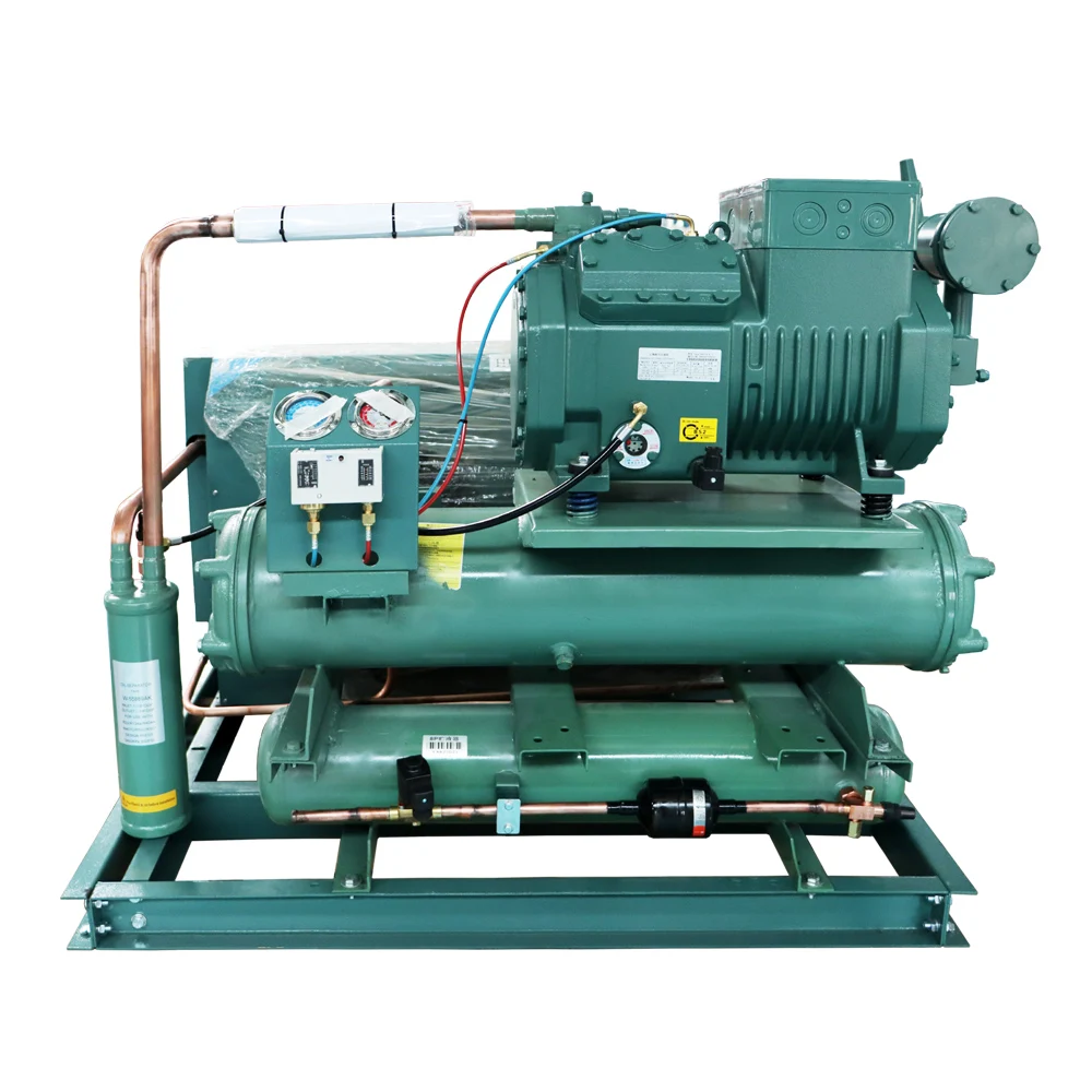20HP 25HP 30HP Two storage Semi enclosed piston compressor refrigeration unit for blast freezer room