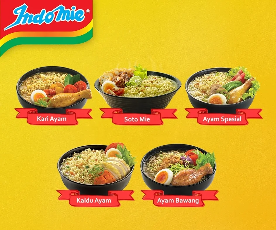 Indo mie Instant Noodle Soup 70gr Soto Traditional Indonesian Soup Flavor Popular Instant Noodles