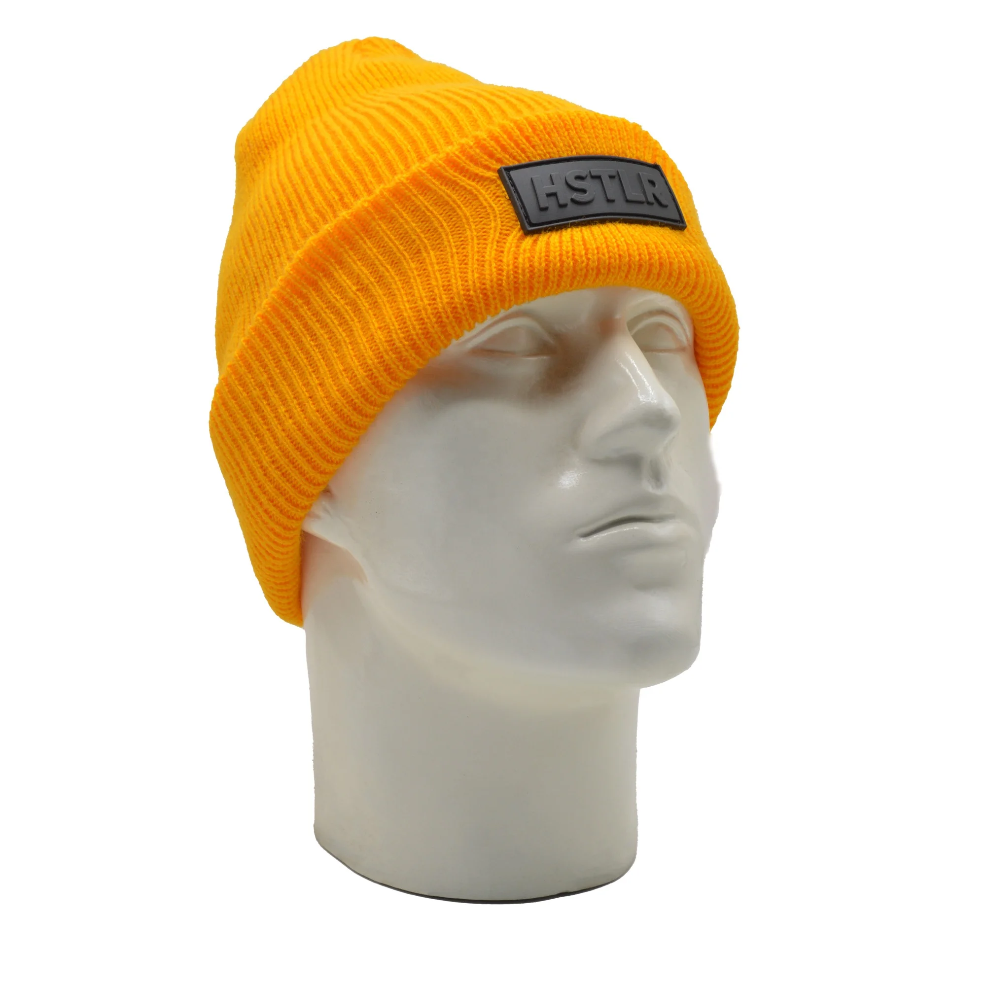 Custom Ribbed Cuff Beanies Unisex Yellow Beanie Cap Winter Arrivals Hot Selling Premium Quality Beanies