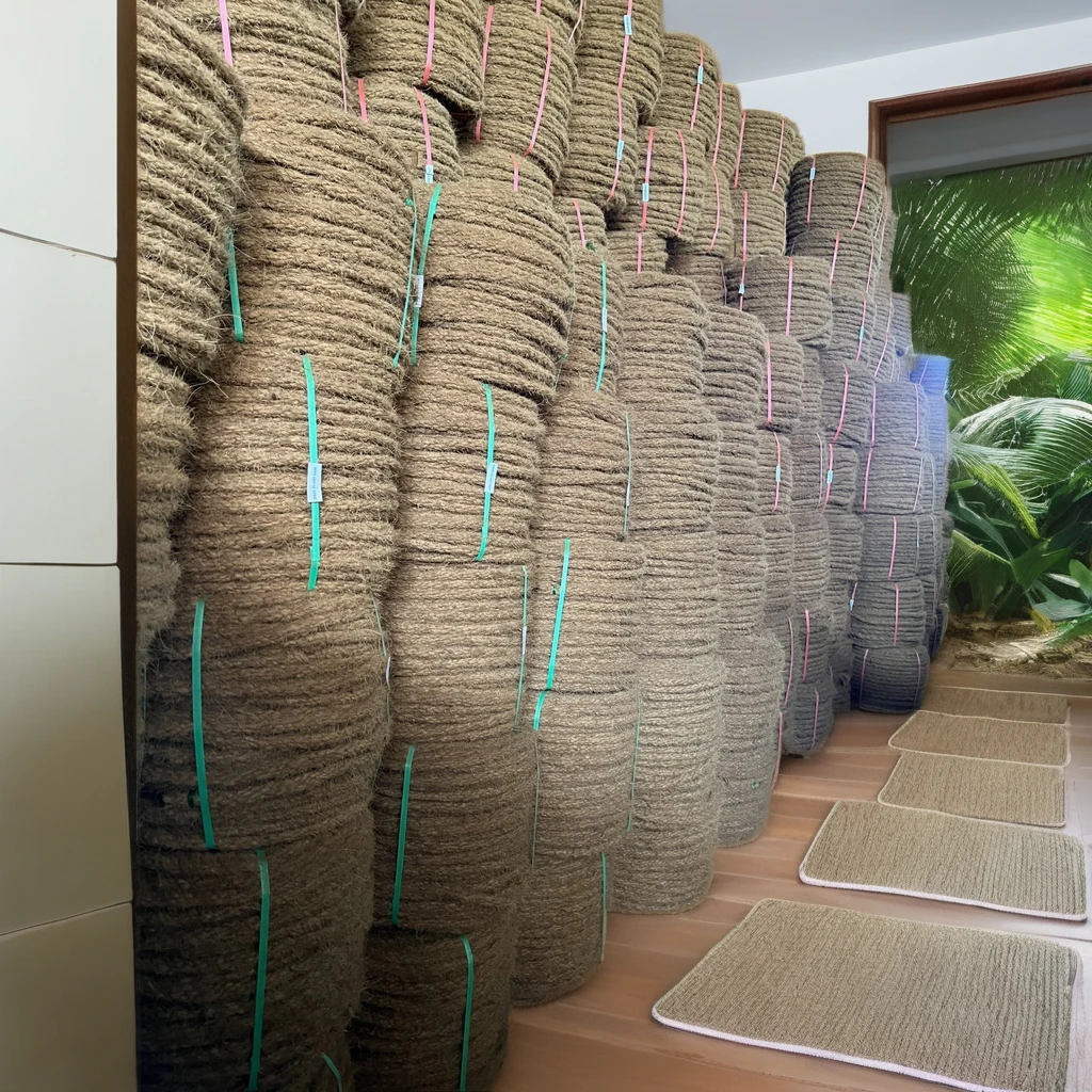 Hot Sales 2024 ECO Friendly export Coconut Coco coir rope 4-6mm 100% natural with customized thickness from Vietnam factory