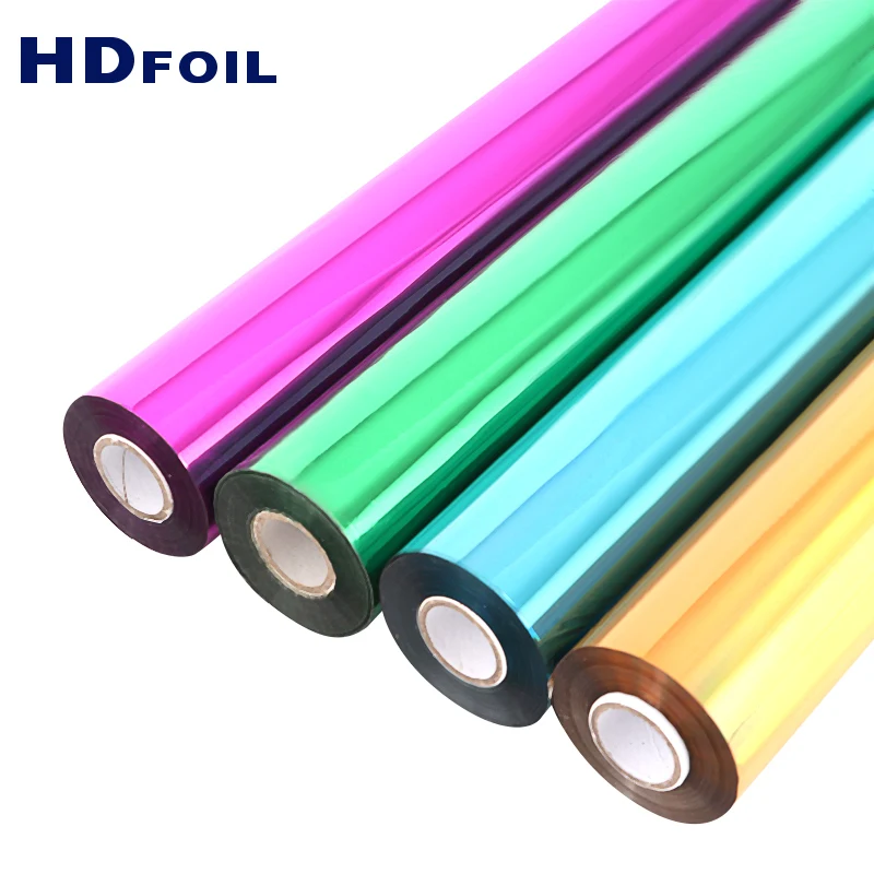 Factory Direct Price Gold Sliver PVC ABS Print Glaze Over-Printable Hot Stamping Foil