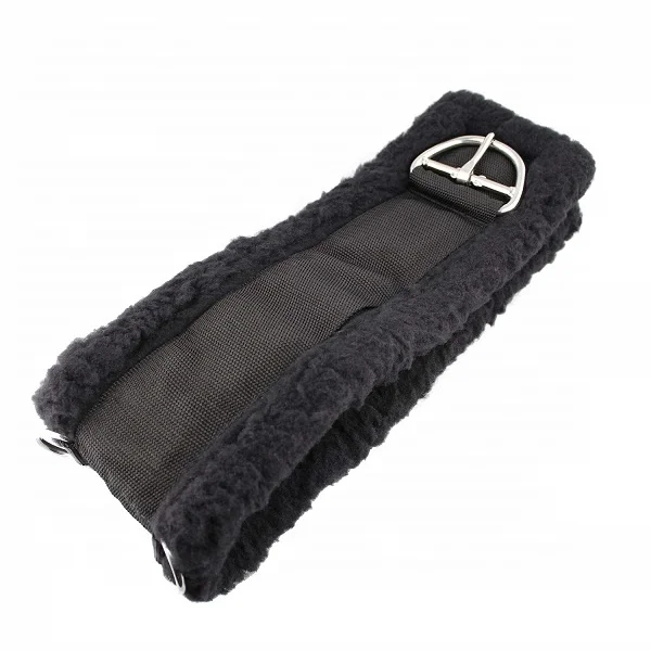 Equestrian Quality Western crescent girth particularly suitable for large bodied horse Softly padded stainless steel buckles