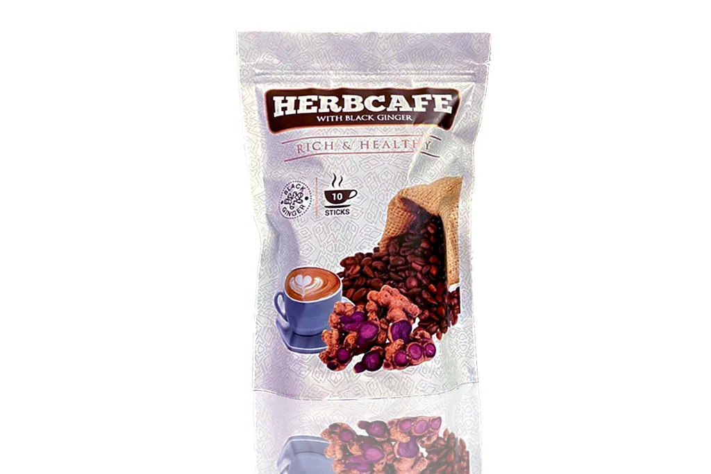 Manufacturer Healthy Instant Coffee Herbcafe Black Ginger aromatic coffee with rich and healthy taste 30g each pack Coffee