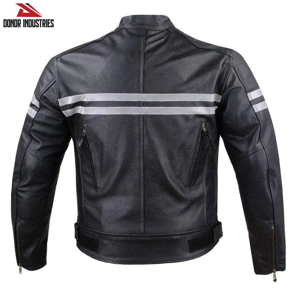 2023 Good-Looking Best Selling Motorbike Leather Jacket,  Fashion Racing Motorbike Padded Leather Jacket For Men