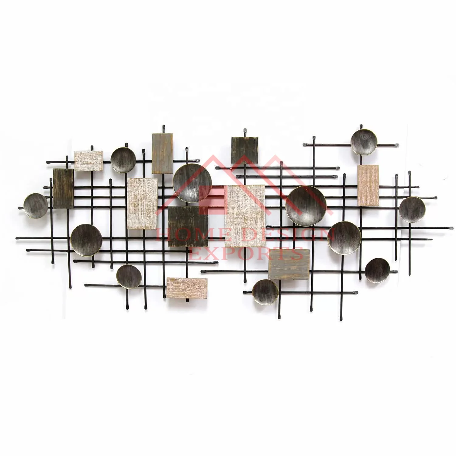 Wrought Iron Flower Wall Decor for Indoor and Outdoor Decorations