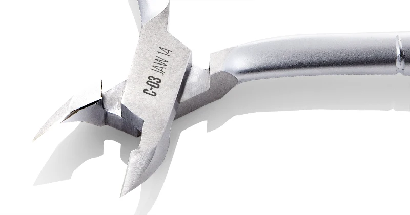 Кусачки NGHIA бестселлер высокое качество экспорт C-03 матовая отделка из нержавеющей стали кутикулы для ногтей набор маникюра и педикюра