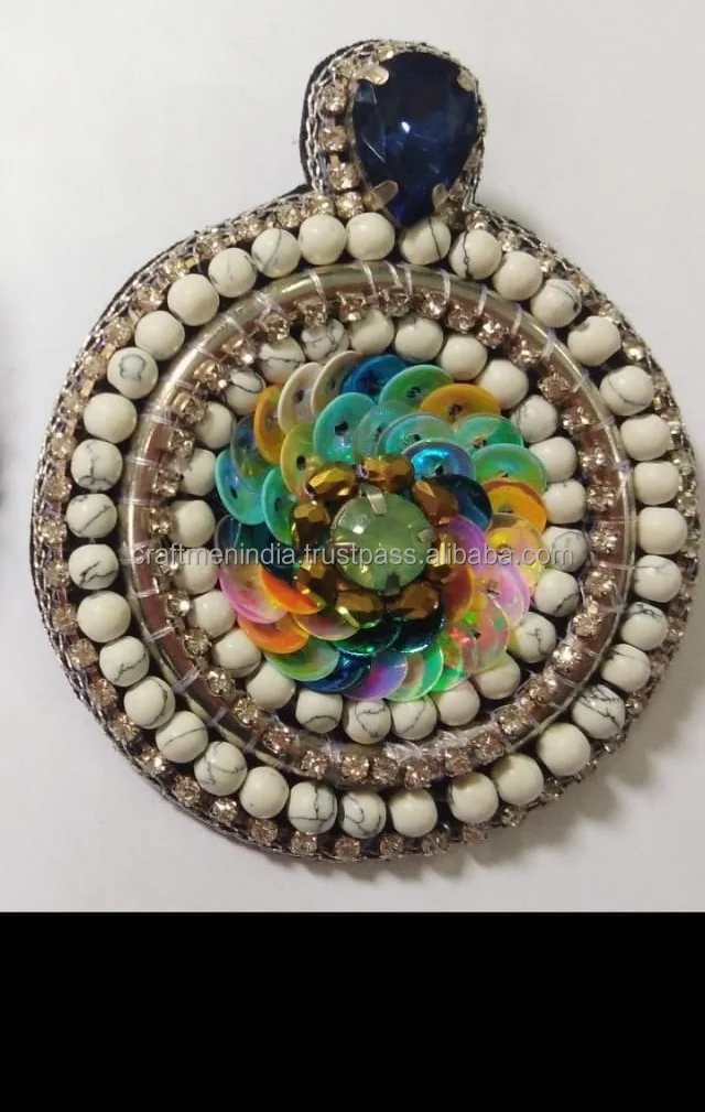 Wholesale Vintage Acrylic bead metal Brooch Pins Fashion Brooches