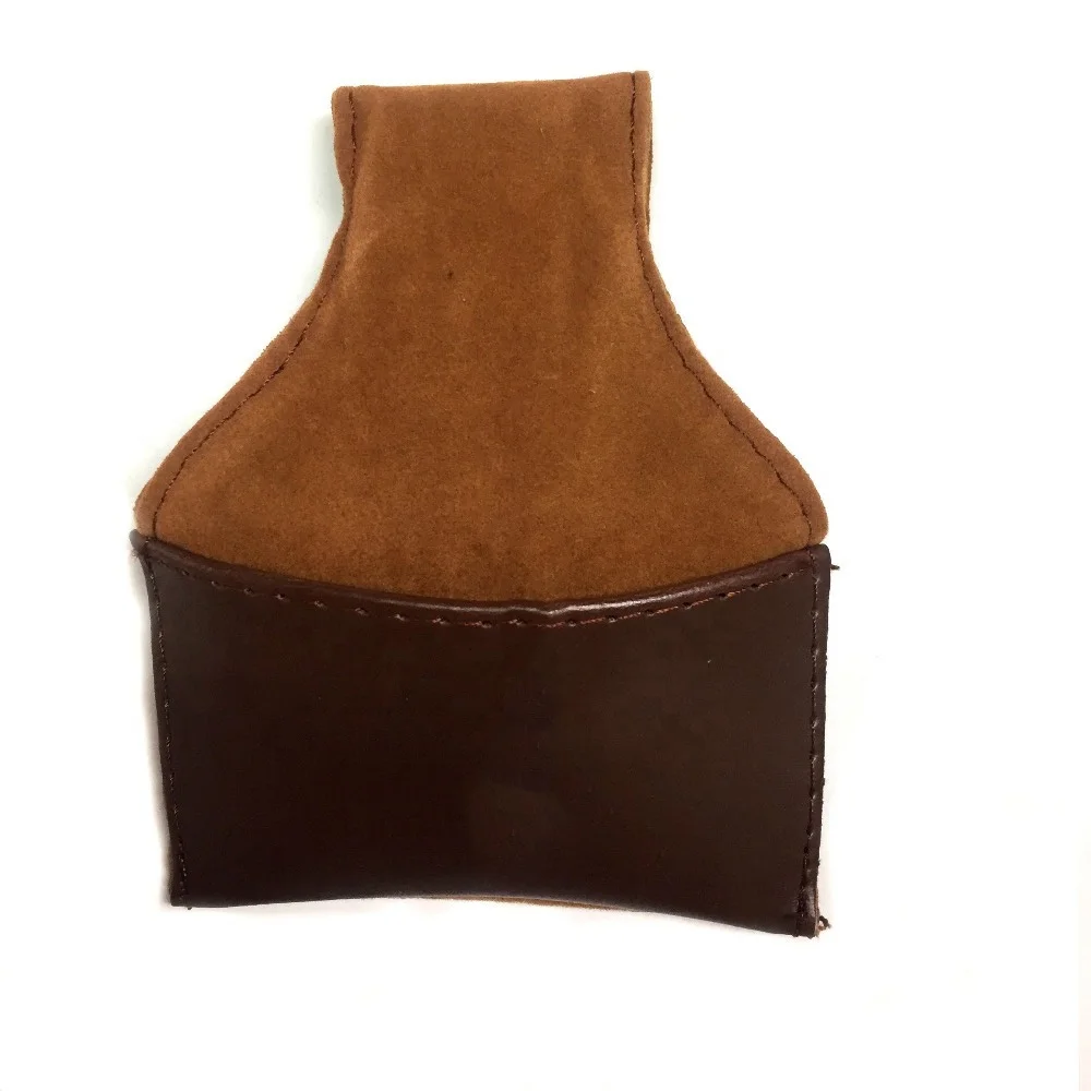 Billiards Cue Chalk Holder Pouch PU Leather Portable Pool Cue Chalk Bag