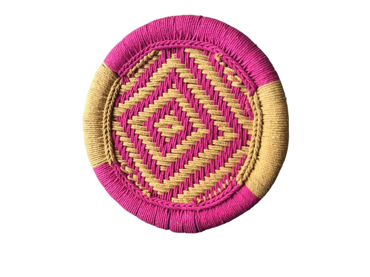 Attractive Bamboo Stool For Indoor Outdoor Home Hotel Garden Stool Handicraft Cane Wood Bar Puffy(set of 2 stool)