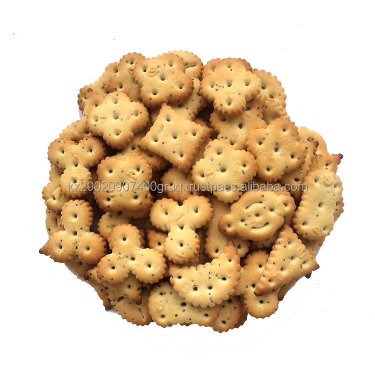 Quality crackers mixed shapes 5 kg small crunchy biscuits with salty flavor from manufacturer hot sale biscuits crackers