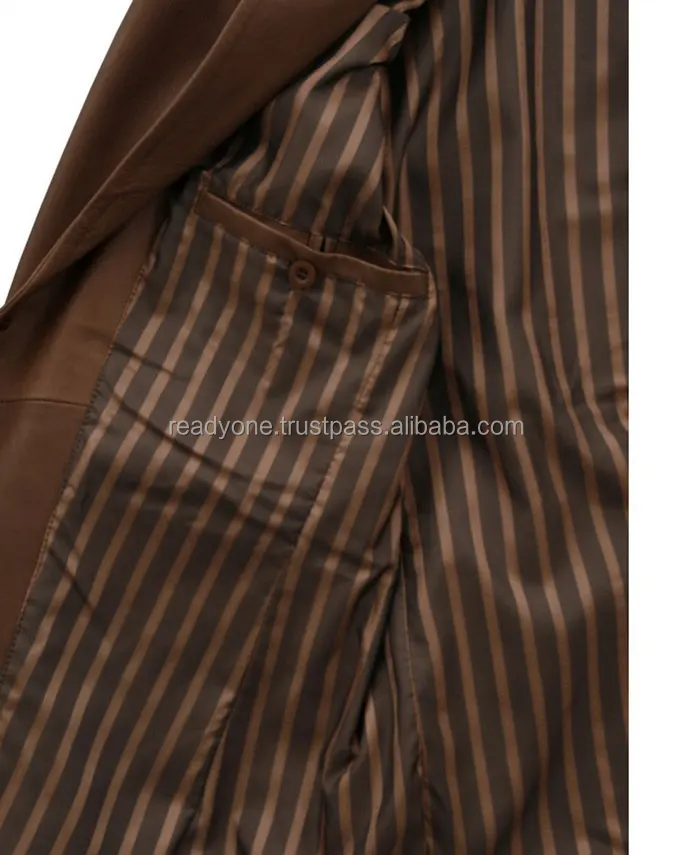 Мужские модные пальто в черном цвете из овечьей кожи Новое Поступление Превосходное качество мужчин овец кожаная куртка натуральной блейзер