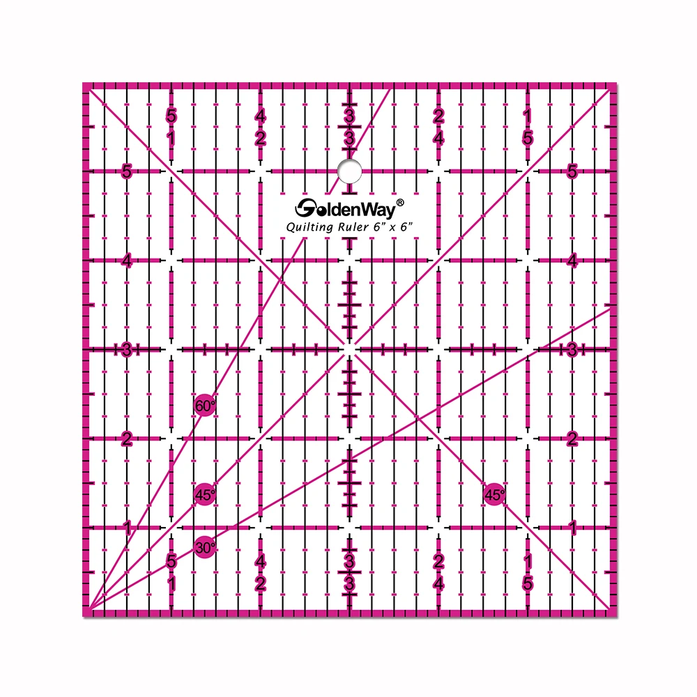 Customized Size Colorful Acrylic Patchwork Quilting Ruler