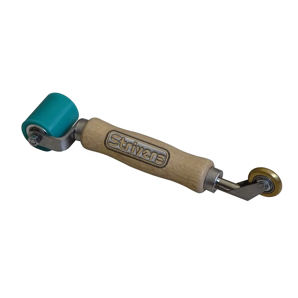 Combo hand pressure Seam Rollers Of 40mm width Silicone pressing Roller With 6mm Brass Penny Roller for roof waterproofing