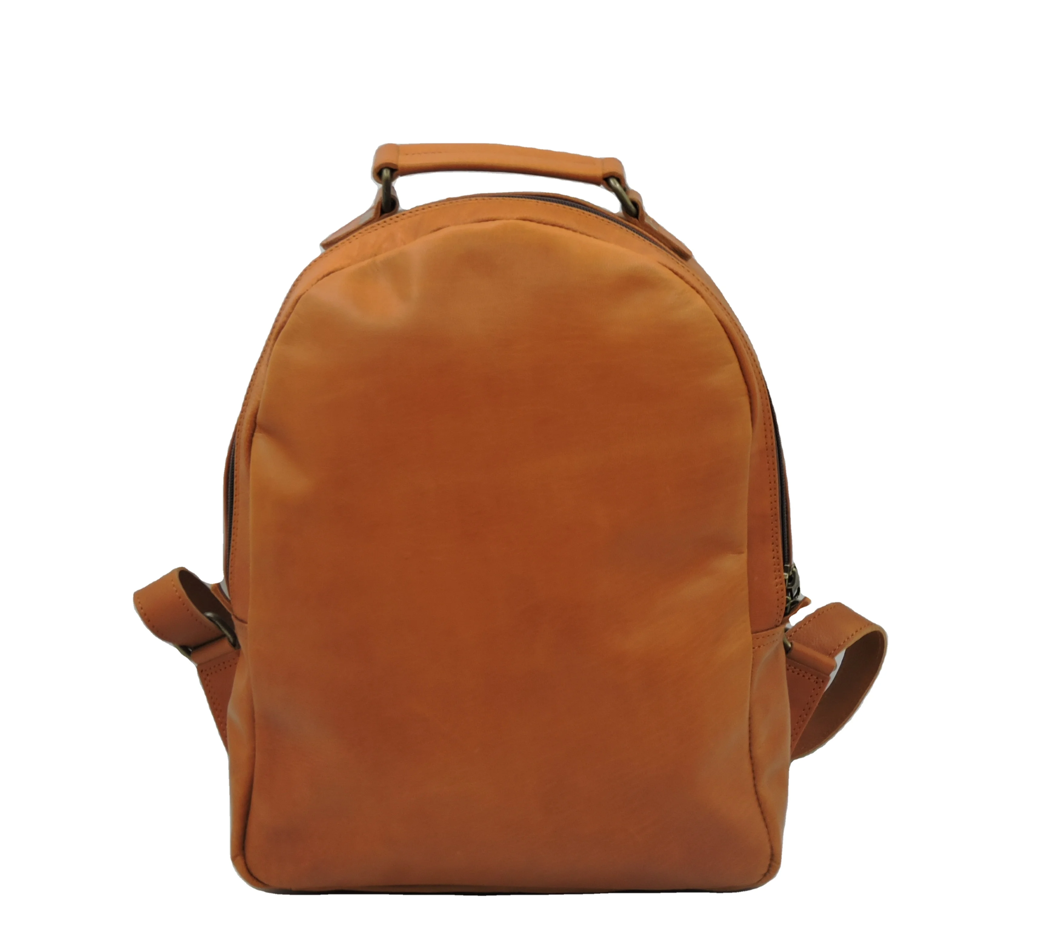 Unisex Casual Mini Laptop Backpack Custom Vintage Leather Zipper Polyester Anti-Theft Office College Business Daily Use