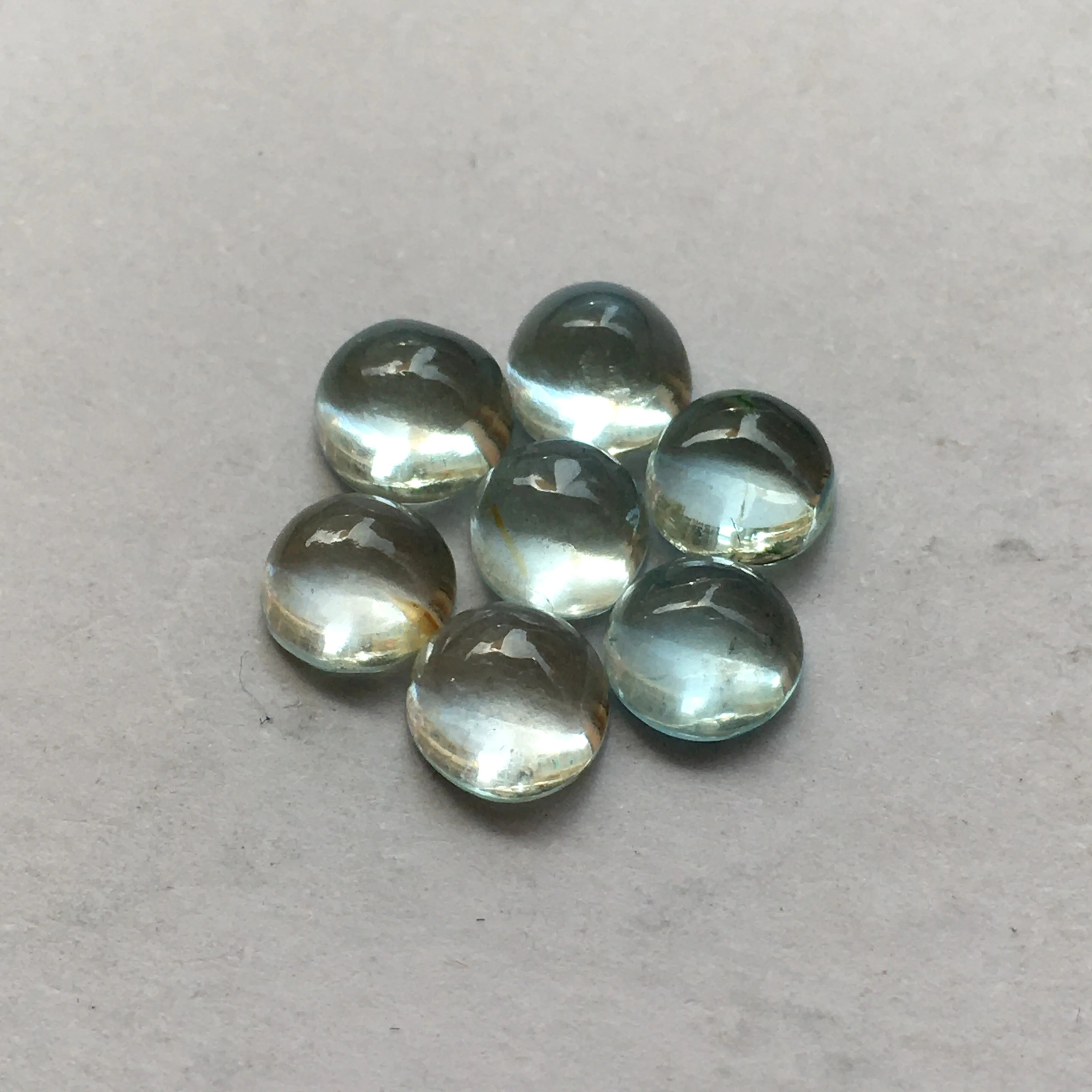Wonderful Quality Natural Blue Topaz Calibrated Plain Cabochon Making Jewelry Ring Wholesaler Price per Carat