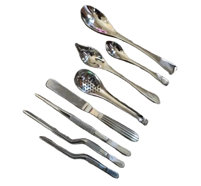 Professional Chef Quenelle Rocher Ice Cream Spoon Spatula Tweezers Kit Stainless steel shine Best seller in low price Pakistan