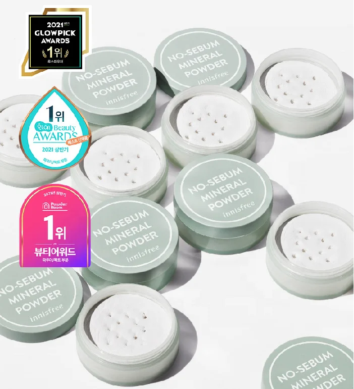 -Innisfree- 2021 NO SEBUM MINERAL POWDER 5g skin care face cosmetics made in korea