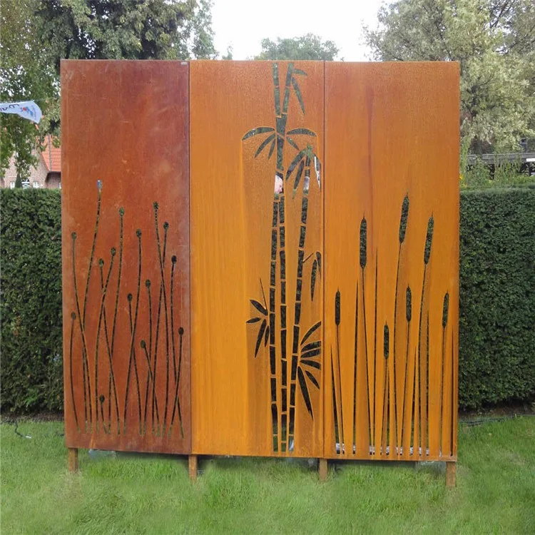 laser cut metal aluminum iron stainless steel decorative grille room divider partition panel