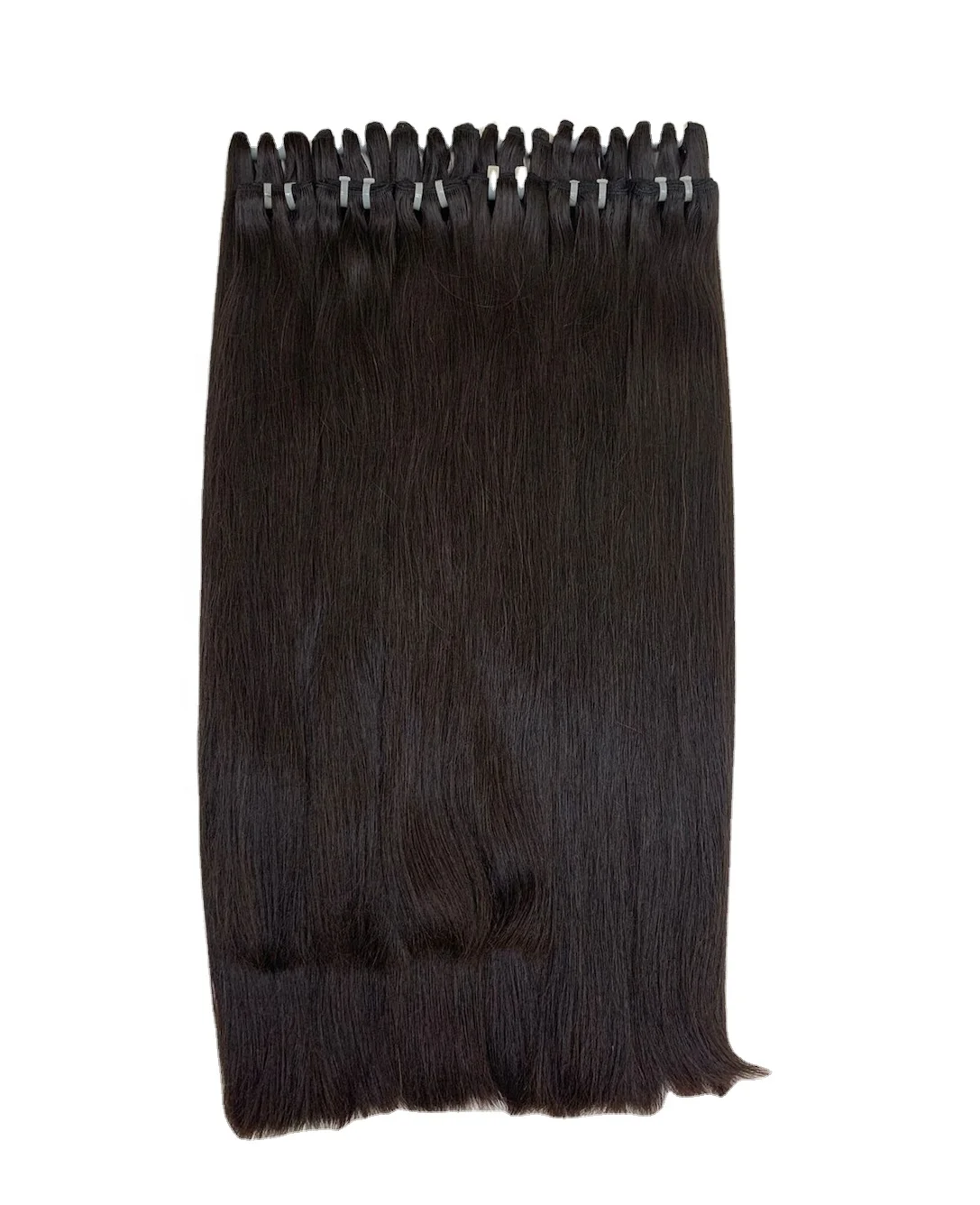 Hot Selling Wavy Hair Extensions Clip In Human Hair 100% Raw Thick End Double Weft  Hair Extensions At Lowest Price