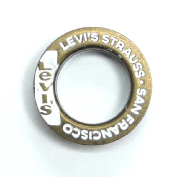 Высококачественное модное Латунное отверстие с эмалью и выгравированным логотипом