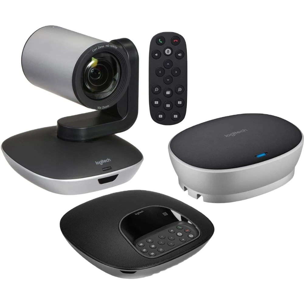 L ogitech Group Video Conferencing System for Mid to Large-Sized Meeting Rooms With Camera, Speaker Phone, Remote Control