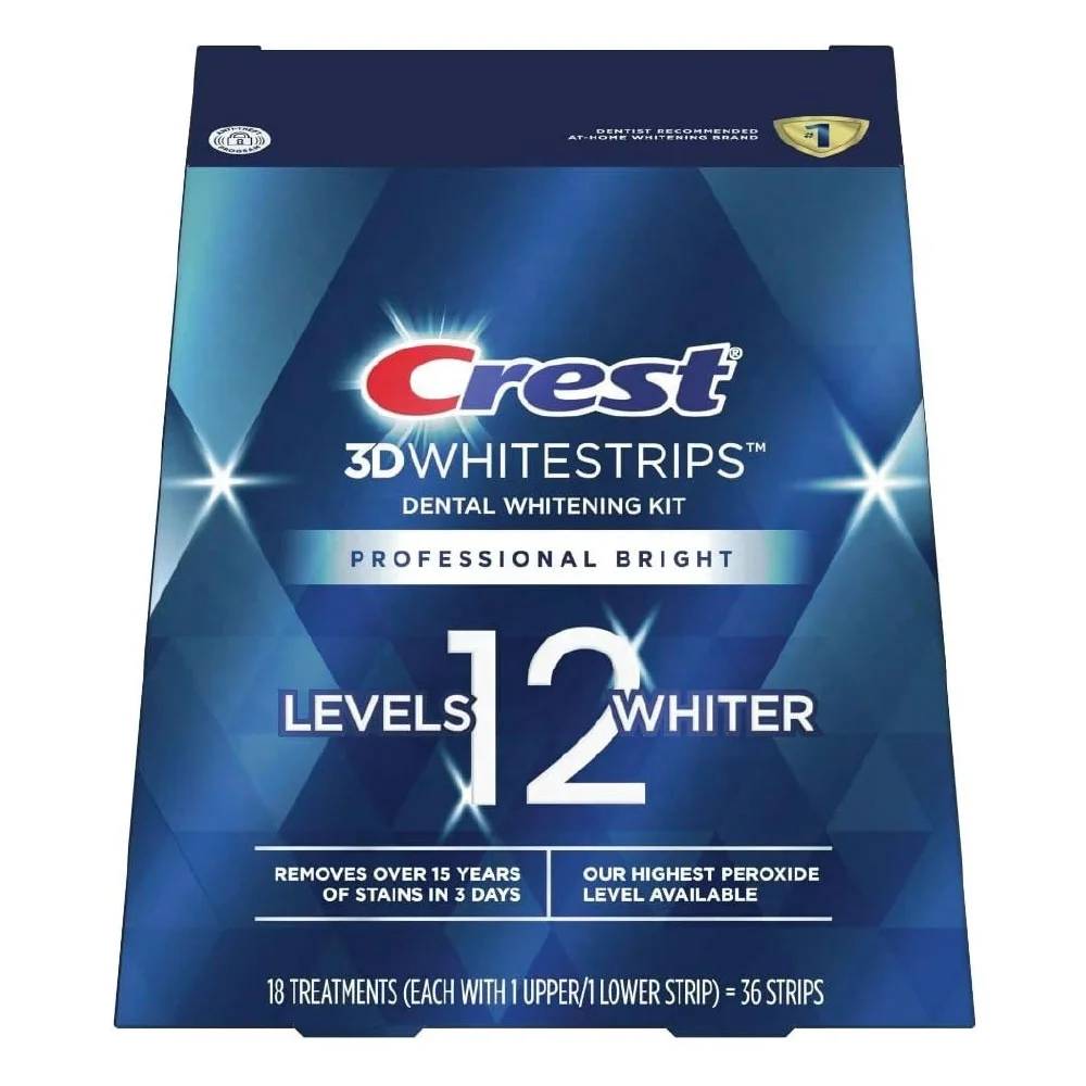 Crest 3DWhite Whitestrip Professional Bright Whitening strips Teeth Whitening Kit
