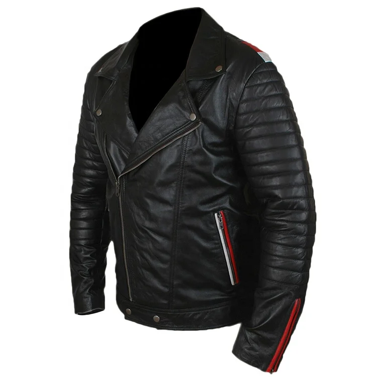 2022 latest fashion clothing design custom pure color windproof customize leather jacket for men wholesales price