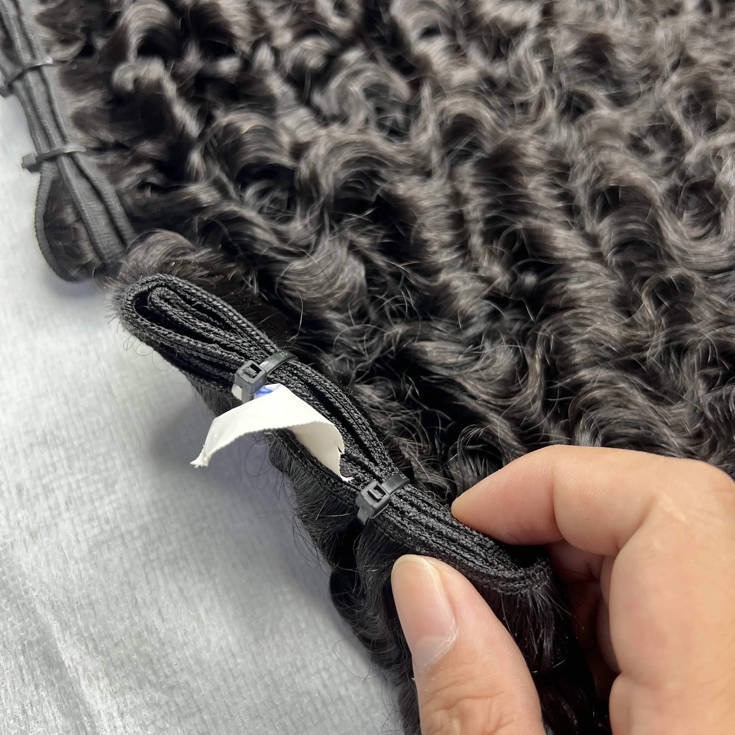 Wholesale Virgin Raw Burmese Curly Hair From 100% Raw Human Hair Vietnam, Double Drawn Burmese Curly Kinky Hair Extensions