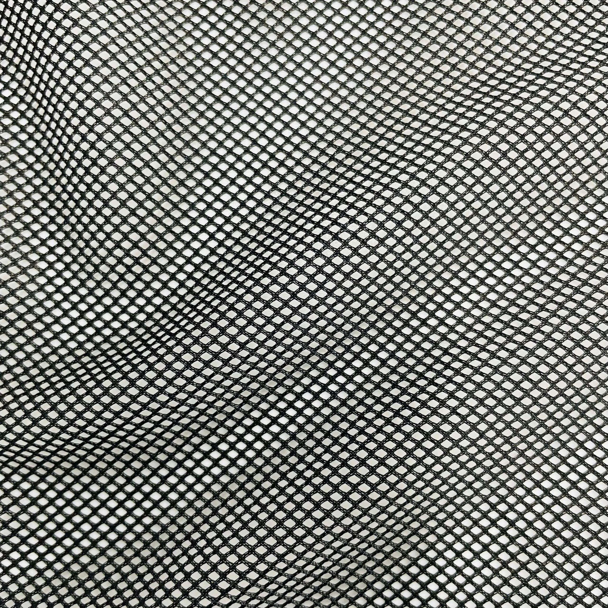 Soft 65GSM Plain Dyed Tricot Net Fabric Warp Knit 100% Polyester Tulle Mesh for Bags and Lining Available in White and Black
